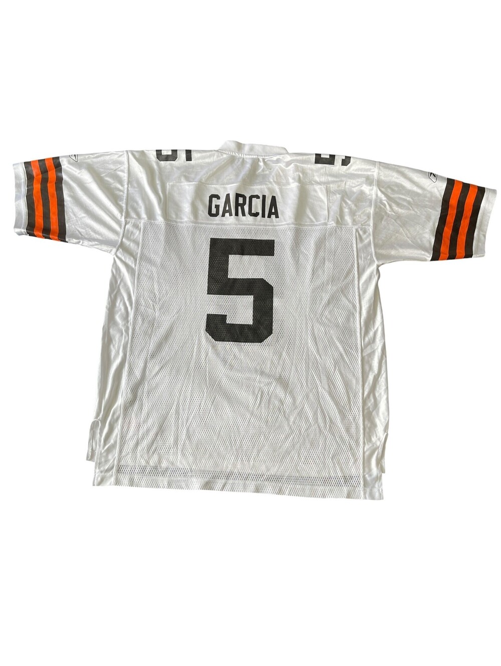 Reebok NFL Jersey Mens XL Cleveland Browns #5 White Mesh Team Football Shirt